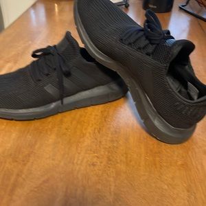 Adidas all black sneakers